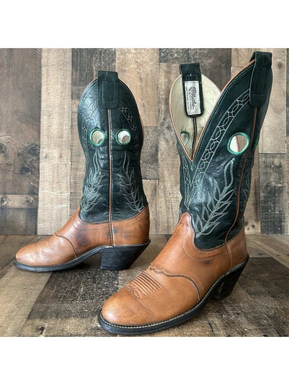 Olathe 7240 Vintage Buckaroo Western Cowboy Boots Mens 9.5 D